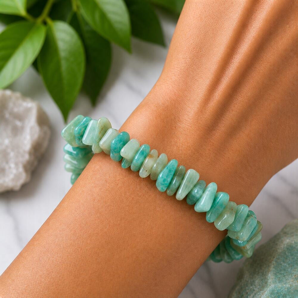 Amazonite Chip Bracelet